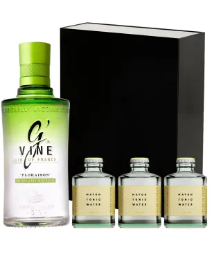 Estuche Gin Premium Gvine + 3 Tónicas Indian Match
