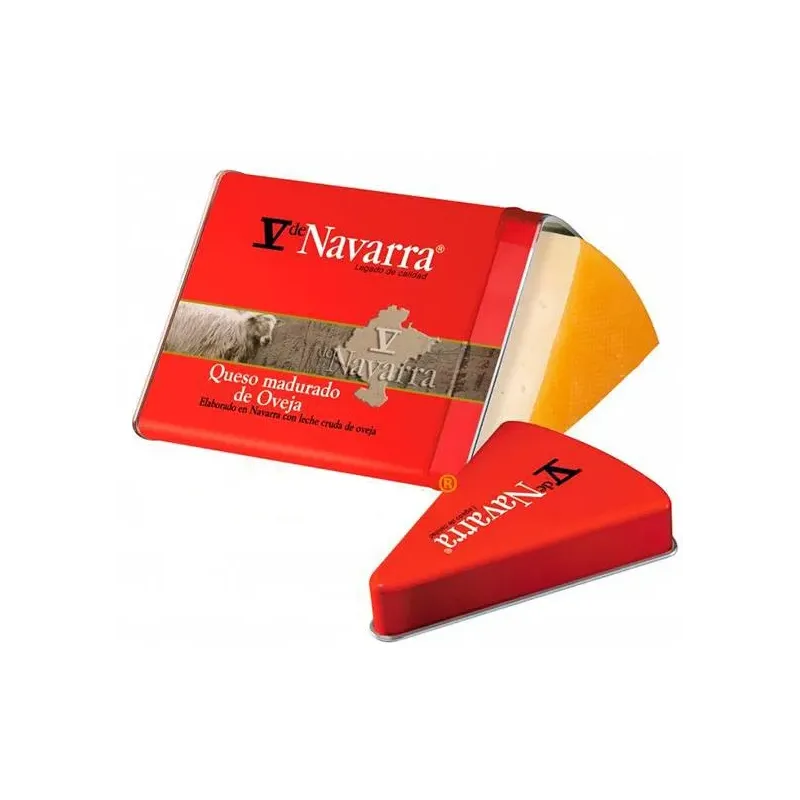 Cuña Queso La Navarra Lata Metálica 250grs