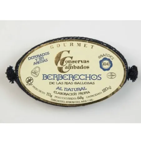 Berberechos De Cambados Gourmet  30/40 und. 120ml.