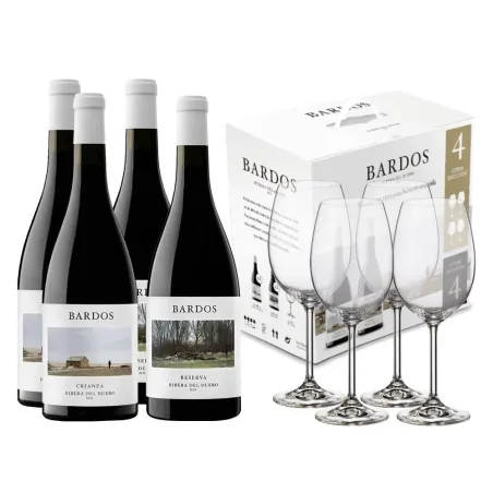 Pack Bardos 2 Romántica + 2 Reserva + 4 Copas