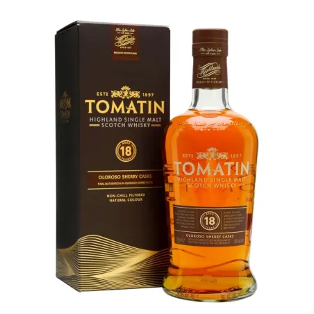 Tomatin Single Malt Whisky 18 Años + Estuche