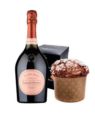Pack Laurent-Perrier Rosé + Panettone Juanfran Chocolate y Naranja 550gr.