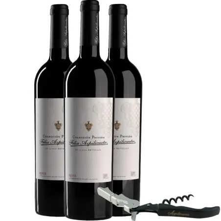 3 Félix Azpilicueta Colección Privada + 1 Sacacorchos de Regalo