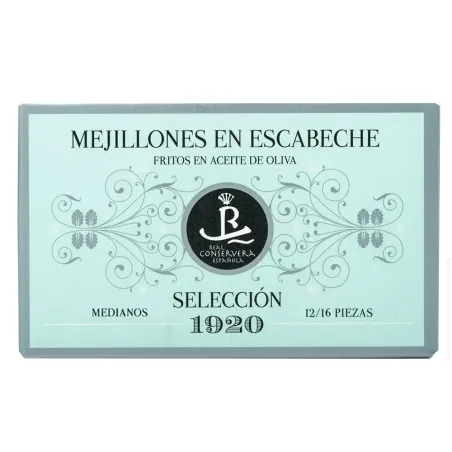 Mejillones En Escabeche 12/16 Selección 1920 115gr.