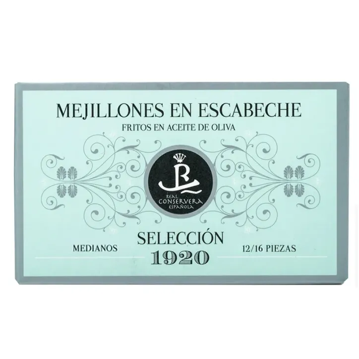 Mejillones En Escabeche 12/16 Selección 1920 115gr.