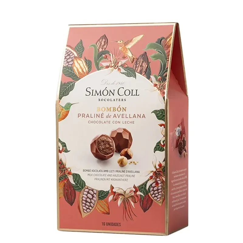 Bombón Praliné Avellanas y Chocolate con Leche 144gr