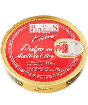 Pulpo en aceite de oliva Peperetes 120gr.