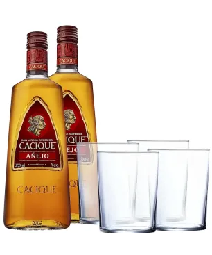 Pack 2 Cacique + 4 Vasos