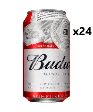 Budweiser lata 33CL Caja 24 uds