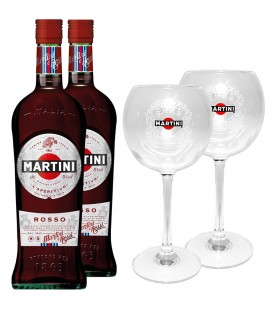 2 Martini Rosso + 2 Copas de Regalo