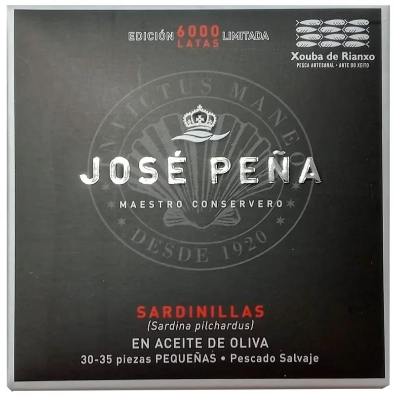 Sardinillas en Aceite de Oliva Edición Limitada Jose Peña 30/35 138gr
