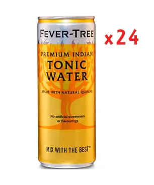 Caja Fever Tree Tonic Indian Lata 24 Uds