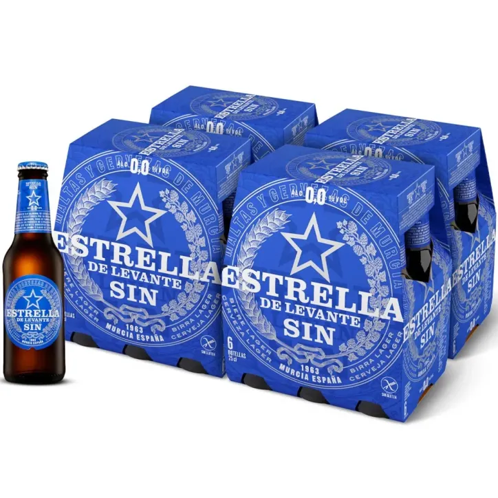 Estrella Levante Sin alcohol 25Cl - Caja 24 uds