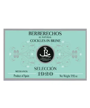 Selección 1920 Berberechos al Natural Medianos 120 gr.