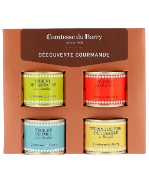 Estuche Surtido Gourmet 4 Pates 70 gr. Comtesse Du Barry