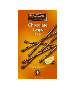 Chocolate Twigs Orange 125g.