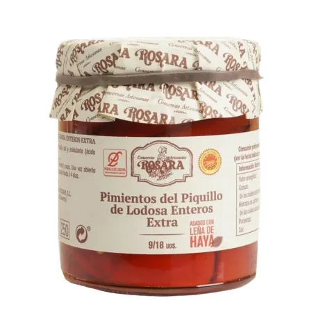 Pimientos del Piquillo Enteros Rosara 9/18 220g