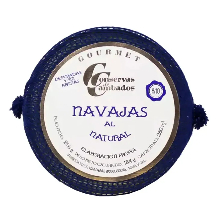 Navajas al Natural Cambados Gourmet 8/10 280ml