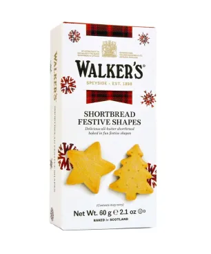 Shortbread Walkers Festive Shapes 60 gr.