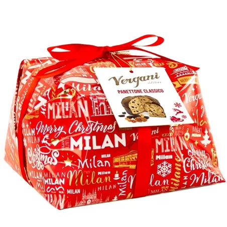 Panettone Classico Merry Christmas Vergani 1Kg.