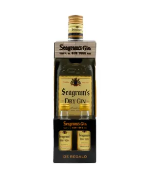 Estuche Gin Seagram's 70 cl con 2 Mini Seagram's