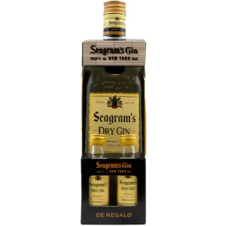 Estuche Gin Seagram's 70 cl con 2 Mini Seagram's