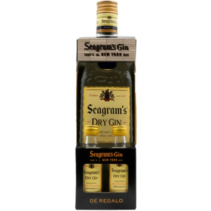 Estuche Gin Seagram's 70 cl con 2 Mini Seagram's