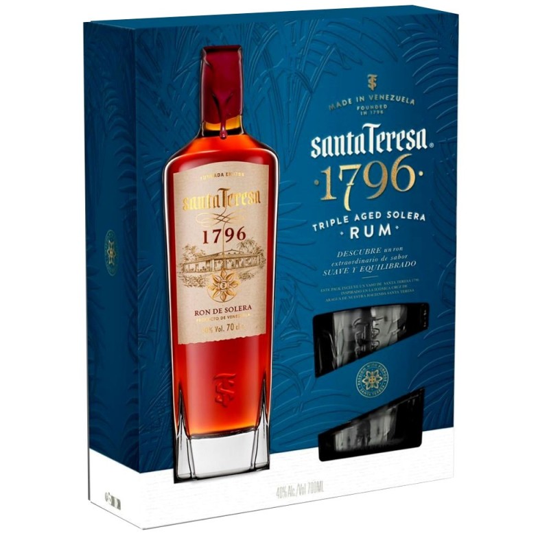 Estuche Santa Teresa Solera 1796 + Vaso