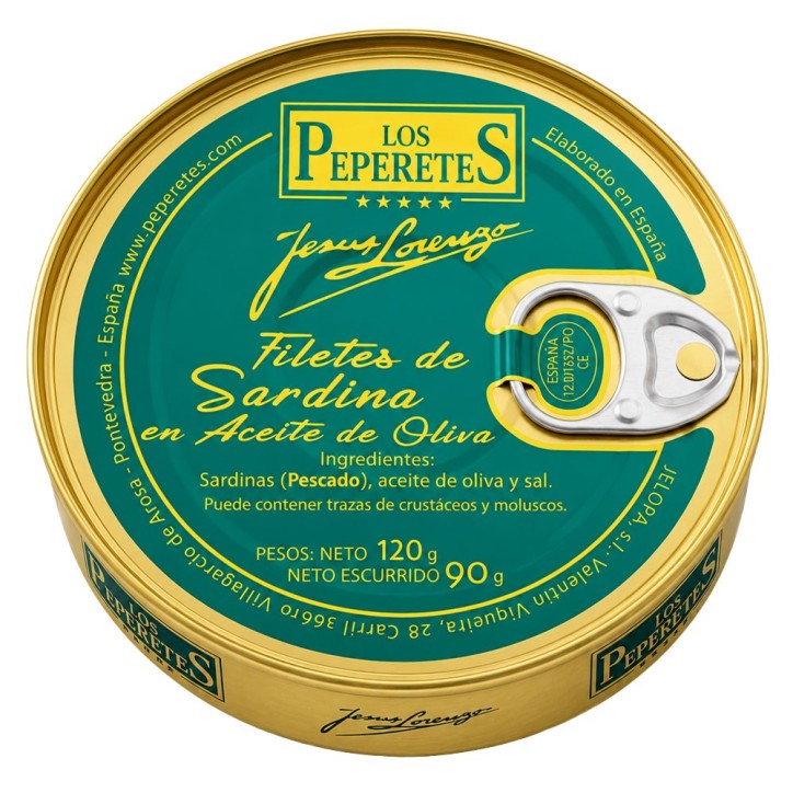 Filete de Sardina en Aceite de Oliva Peperetes 120Gr