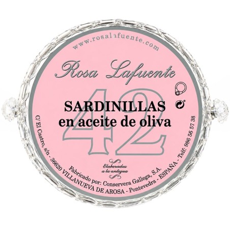 Sardinillas en Aceite de Oliva Rosa Lafuente 42 Unidades 120Gr