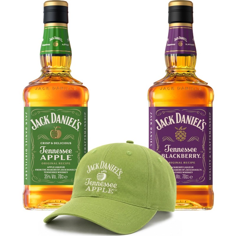 Pack Jack Daniels Apple + Jack Daniels Blackberry + Gorra de Regalo