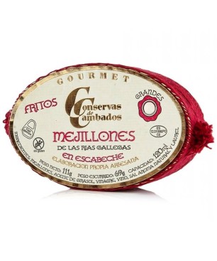 Mejillones de Cambados Gourmet 8/12 ud. 120ml