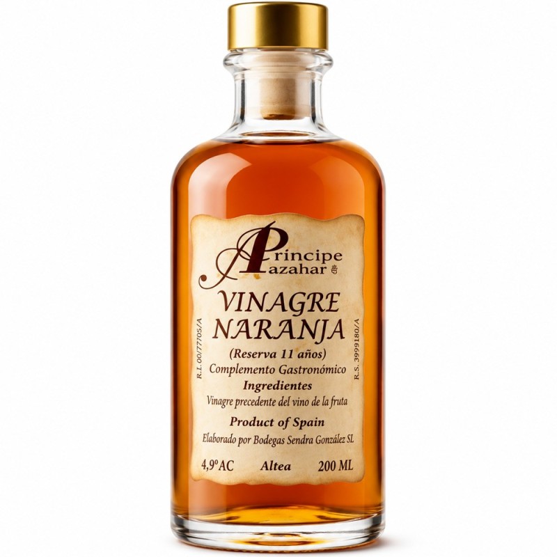 Vinagre de Naranja Principe de Azahar Reserva 11 años 200ml.