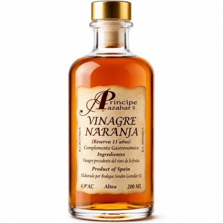 Vinagre de Naranja Principe de Azahar Reserva 11 años 200ml.