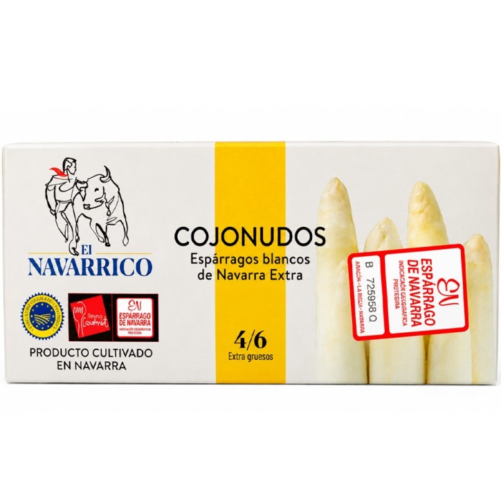 Esparragos Navarrico Lata Cojonudos 4/6 390Gr