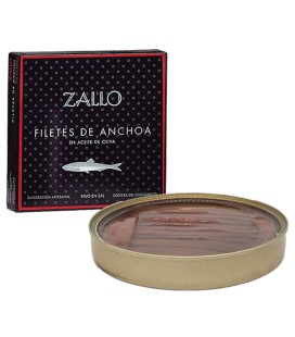 Filetes De Anchoa Del Cantabrico Zallo En Aceite De Oliva Serie Negra 26 Unidades 85gr.